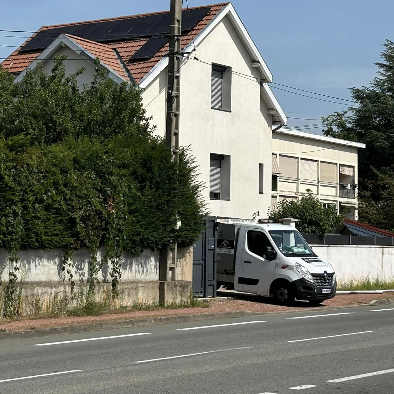 véhicule de couvreur 