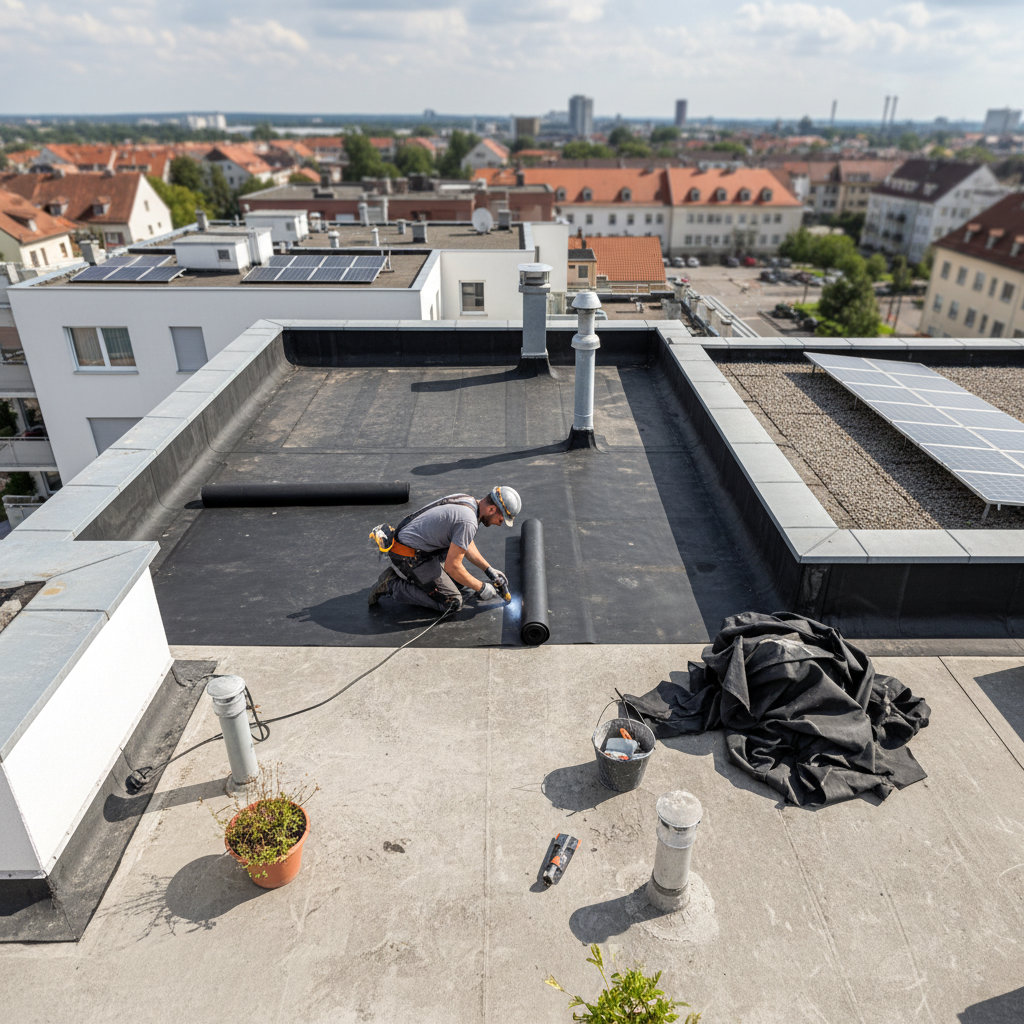 etanchéité de toiture terrasse avec membranes epdm